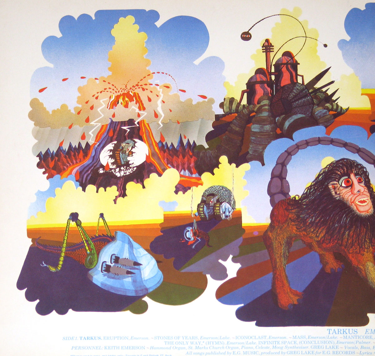 High Resolution Photo elp emerson lake palmer tarkus germany island 